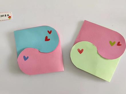 简单新年贺卡制作,学会了送朋友 #手工diy #新年贺卡手工 #创意手工 #儿童手工