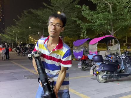 拍摄超级大炮适马1000定