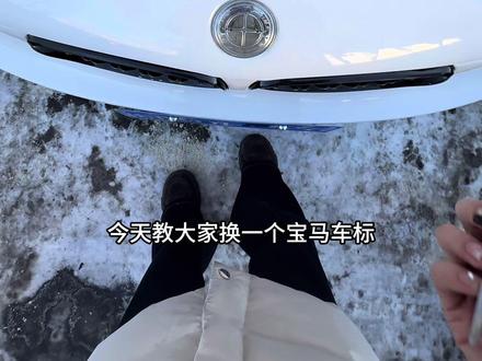 谁偷的!站出来!#宝马#车标 #东北 #这活你们干过吗