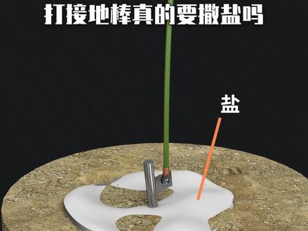 打接地棒撒盐有用吗?#电工 #零基础学电工 #技成 @抖音小助手