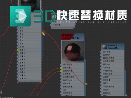 一秒完成材质替换,精简和Slate节点编辑器都可以使用的隐藏小技巧~#3dmax