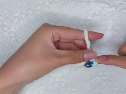 #手工diy #钩针针法 #女神必备 冰条线手工DIY