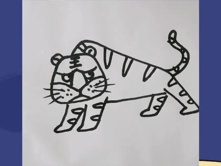今天是凶猛的老虎,嗷呜~#简笔画教程 #简笔画 #创意简笔画 #灵魂画手 #手绘