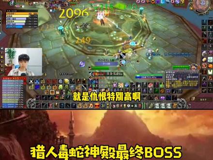 猎人毒蛇神殿最终BOSS瓦斯琪输出讲解篇#经典游戏 #魔兽世界 #怀旧游戏