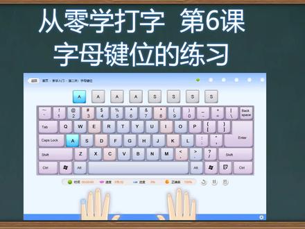 第6课,字母键位的练习,免费学打字