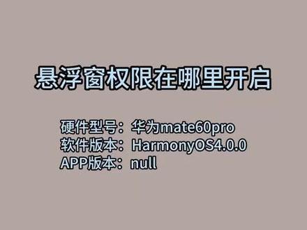 悬浮窗权限在哪里开启 #科技 #科普