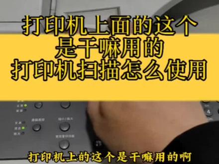 打印机上面的输稿器和扫描功能怎么使用。#知识分享 #电脑知识