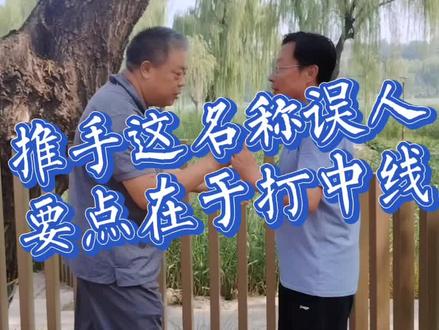 太极推手不能真的去推对方的手,要点是争中,要舍手攻身 #太极推手 #太极教学 #内家拳 #内功 #桩功 #站桩 #传统武术 #吴氏太极 #养生 #健身
