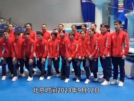 中国跳水队14人出战杭州亚运会!全红婵神清气爽,面对镜头更大方了#中国跳水梦之队 #全红婵 #陈芋汐 #杭州亚运会
