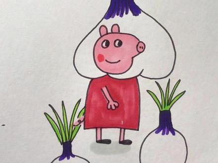 小猪佩奇简笔画 #简笔画 #启蒙早教 #儿童动画 #内容启发搜索 #画画