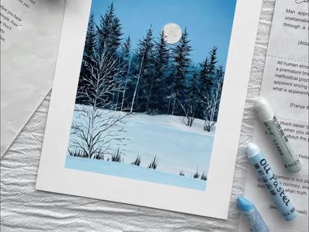 冬至画雪,人间安暖 #青年创作者成长计划 #节气插画 #艺术在抖音 #画出冬至团圆味 #跟着抖音学画画 @七木(这就是油画棒)