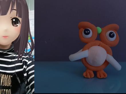 彩泥小动物手工制作:猫头鹰,卡通版的超可爱,亲子手工 #粘土 #亲子手工 #儿童手工 #粘土教程 #diy