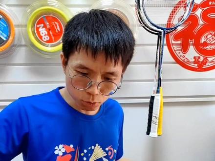 #忠仔爱羽球,穿线的时候,横竖线差一磅还是两磅?主要看以下两点..