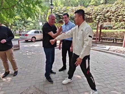#通背拳 外国通背拳习练者 柯斯哲 来中国交流通背拳 #传武