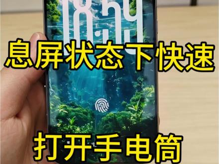荣耀手机熄屏状态下快速打开手电筒#荣耀 #荣耀magic8 #荣耀magicv6