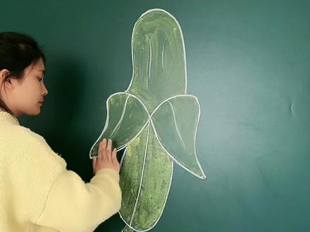 这样画香蕉也太简单了吧!🍌#简笔画 #粉笔画 #香蕉