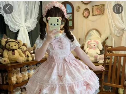 不过百的可爱lo裙测评#平价lolita #yoyo酱原创设计