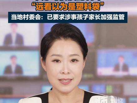 4个熊孩子排队横躺马路上,幸好司机及时刹车,"远看以为是塑料袋”。#危险 #安全教育 #监管 #广东