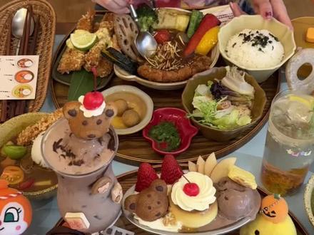 我宣布这是全成都最可爱的咖喱小食堂!#萌物餐厅 #轻松熊 #东郊记忆