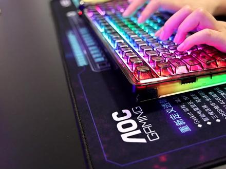 冠捷AOC进军客制化键盘—AOC K98透明无线机械键盘开箱评测 #客制化键盘 #游戏外设 #机械键盘