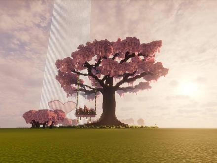 我的世界樱花树教程。#我的世界 #我的世界建筑 #游戏内容风向标