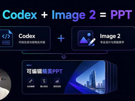 Codex + Image2才是做PPT的王炸组合 轻松做出可编辑、修改的精美PPT。
#gptimage2 #chatgpt #codex #ai工具 #ppt