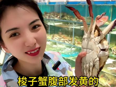 #上热门 老水蟹也叫老坑蟹,腹部发黄,看起来有点脏,楼高没有当年蟹嫩,但肥度是杠杠滴,可别误会它#梭子蟹 #飞蟹 #海鲜原产地 #螃蟹