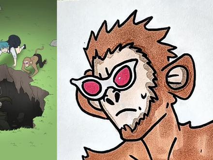 动物园可怕的大白。 #简笔画