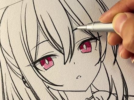 #日常瞎画 #蔚蓝档案 #鬼方佳世子 教你画一个佳代子(同款工具在主页小店)