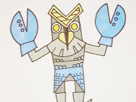 这不是龙虾人哦!叫他巴尔坦星人 #奥特曼简笔画 #简笔画