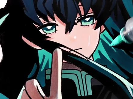 时透宝宝来咯~鬼灭粉在哪? 绘画工具:梅森尼斯丙烯马克笔
#手绘 #绘画过程 #时透无一郎 #鬼灭之刃 #梅森尼斯丙烯马克笔