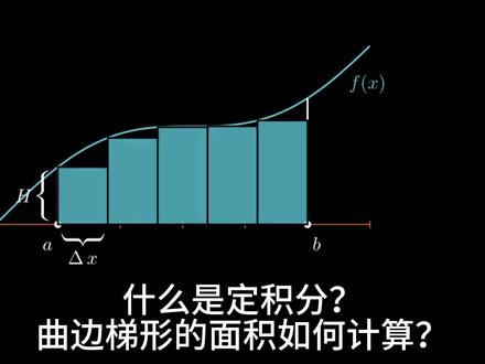 一个视频带你理解定积分。#数学 #定积分#黎曼和