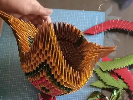 要的凤凰翅膀教程来了 仔细看哈 这样做就像飞一样了#折纸教程 #材料包 #龙凤呈祥