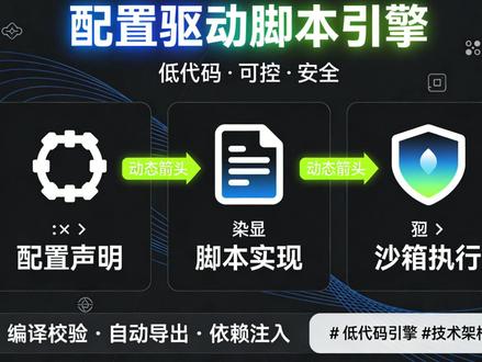 低代码系统不失控!配置驱动脚本执行引擎,沙箱隔离 + 自动导出 + 编译校验,搞定业务逻辑可配置难题~#低代码 #脚本引擎 #技术优化 #Android 开发