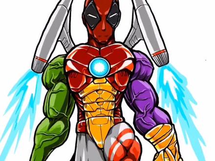 灭霸绿巨人钢铁侠死侍奥特曼异形宇航员大合体,谢谢点赞关注,每天更新奇葩画画