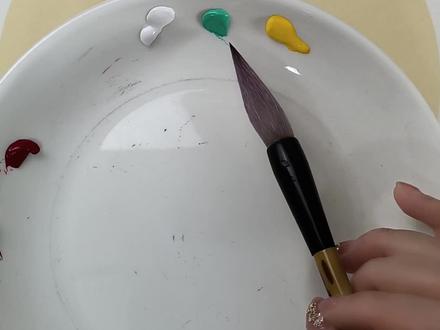 写意国画石榴怎么画?调色和画法教程,零基础学国画必看,写意花鸟画#创作灵感#传统文化 #写意花鸟 #国画教程 #国画