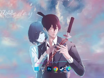 桌面氛围感!超简单壁纸教程 #wallpaper壁纸 #电脑桌面美化 #电脑设置