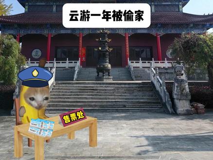 道士云游一年回来被偷家了 #猫meme #搞笑 #道长