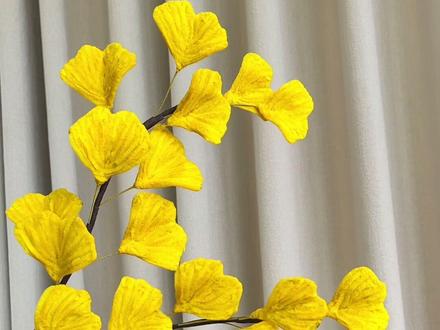 银杏叶的详细教程来喽 #银杏叶黄了 #银杏叶