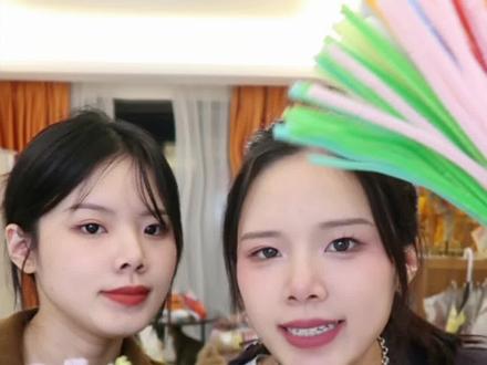 姐妹ok做扭扭棒钥匙扣!这次谁的更好看?#手工diy #扭扭棒 #vlog日常