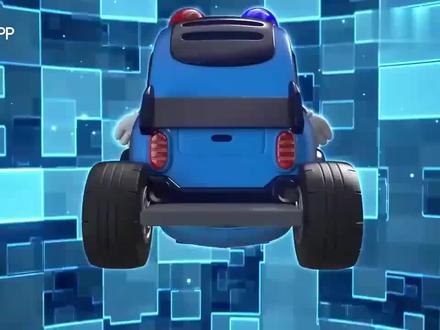 歌德真可爱,洗澡还没洗完,就急忙变成警车出发帮忙哈#儿童动画 #益智早教