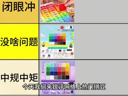 锐评拼豆从夯到拉 一个视频说明白#拼豆#拼豆推荐#问号熊拼豆#拼豆手工#手工diy