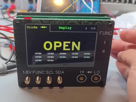 SCN 阻值回放功能,我称之为666版#高性能实用工具 #万用表 #rffe信号检测设备 #rffe总线检测工具 #hileu