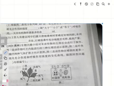 生物会考难题讲解:光合呼吸蒸腾#生物会考