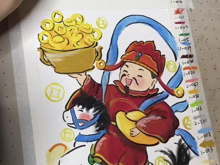 财神到~
#油画棒 #油画棒教程 #绘画过程 #抖音年味艺术图鉴 #画个财神接好运