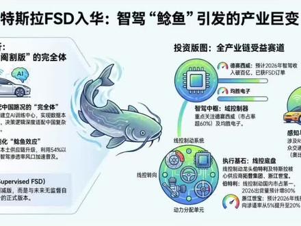 行业精选:特斯拉FSD完全体入华,鲶鱼效应有望引爆自动驾驶,国内7家核心企业解析!#德赛西威 #特斯拉 #自动驾驶