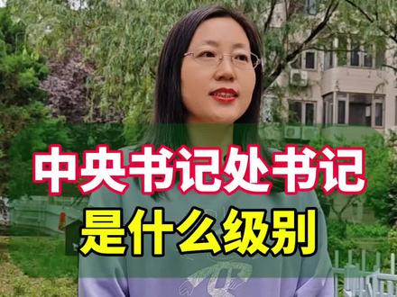 中央书记处书记是什么级别?#你知道吗 #涨知识