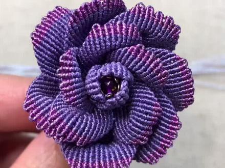 牡丹花教程一#纯手工编绳 #编绳教程