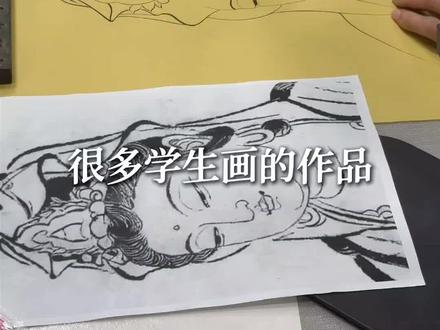 新手学白描,作品总是画的没有“神韵”教你一个技巧#国画教程 #国画 #工笔画 #白描人物 #