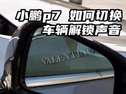 小鹏p7上锁,解锁的音效,你知道怎么设置吗?#小鹏汽车 #每天一个用车知识 #抖音汽车人共创计划